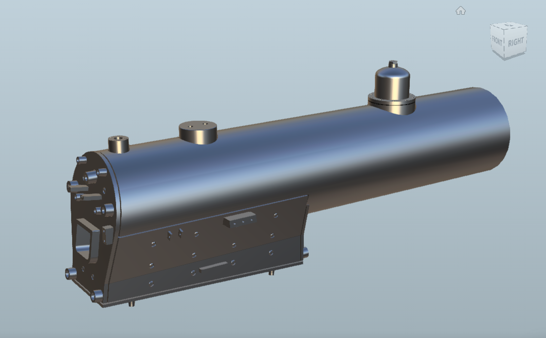 CAD drafting of scale Steam boiler